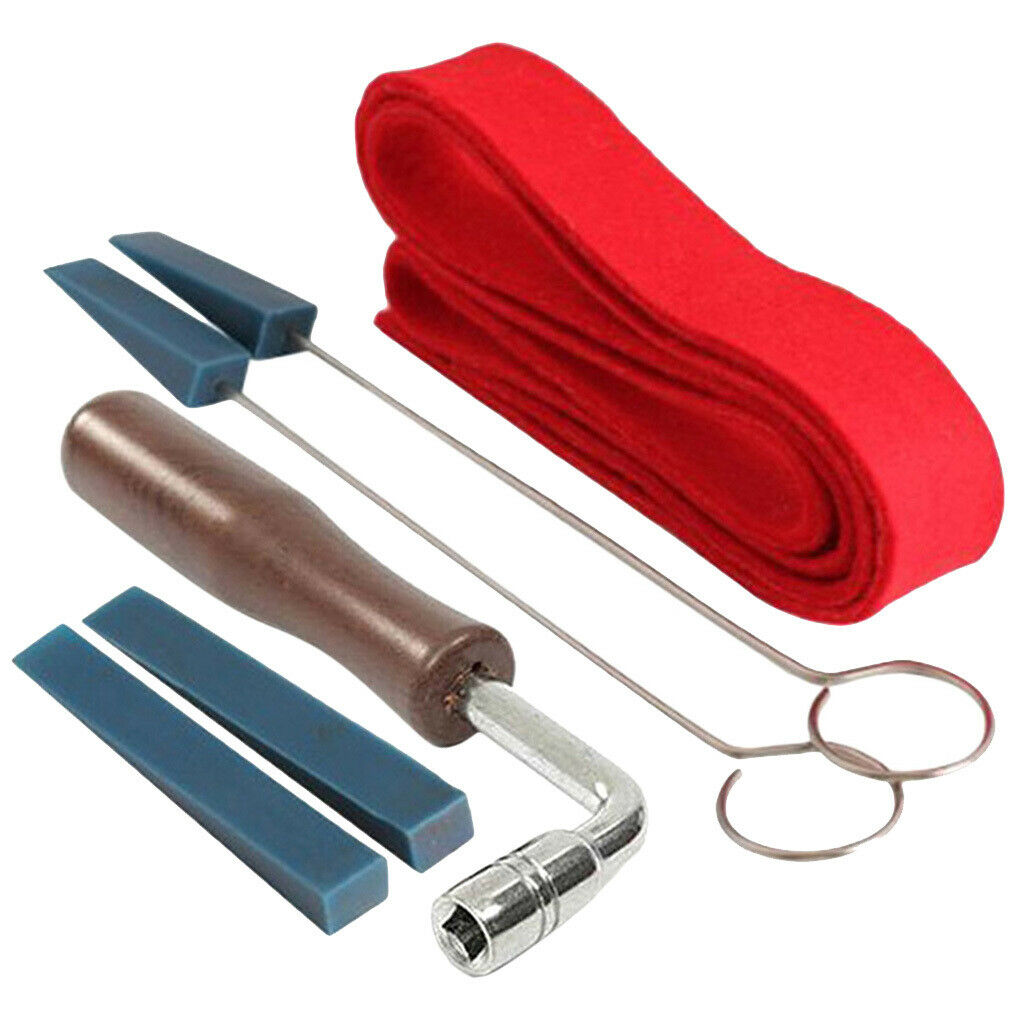 Tuning Tool Spongia Felt Temperament Strip + L-style Wrench + Rubber Mutes Kits