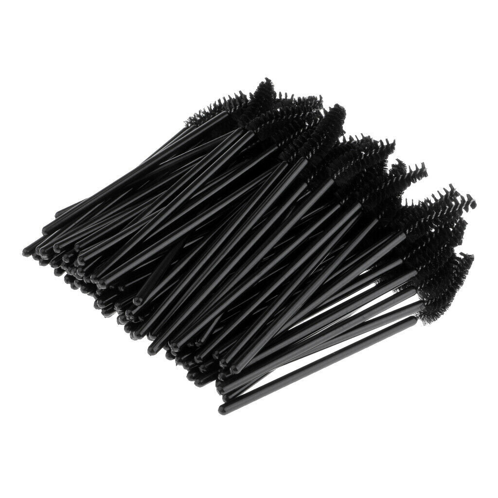 100x Disposable Eyelash Extension Brush Comb Spiral Mascara Wands Applicator