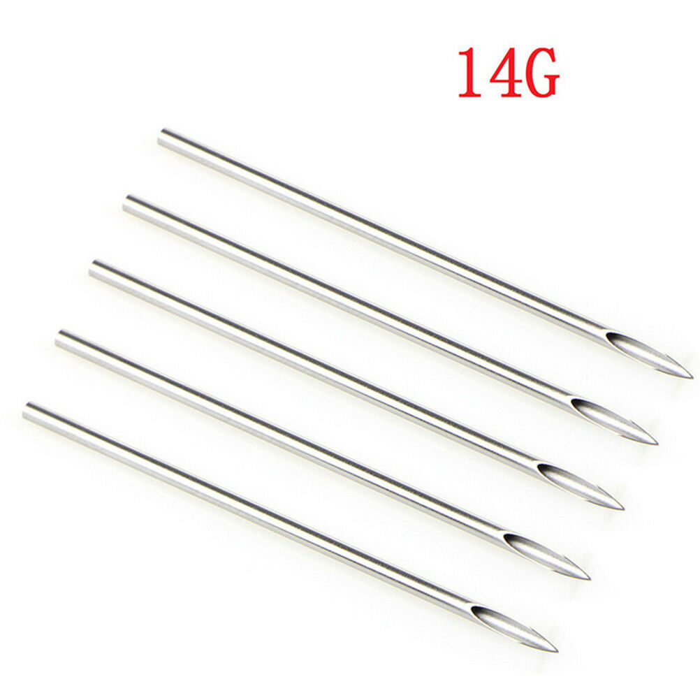41PCS Professional Body Piercing Tool Kit Ear Nose Navel Nipple Needles Set DF