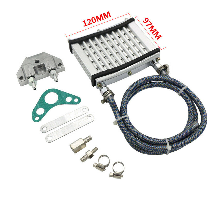 Motorcycle CNC Aluminum Engine Oil Cooler For 50cc-150cc ATV PIT Trail Dirt Bike