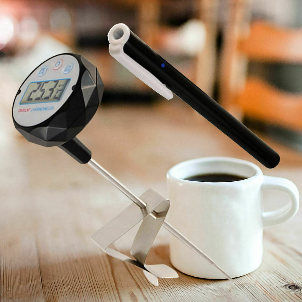 Food Thermometer LCD Digital Display for Outdoor BBQ Grilling Cooking Tool