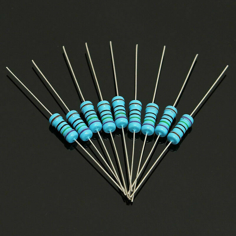 500Pcs 50 Values 1% 1ohm~1M 1W (1 Watt) Metal Film Resistor Assortment Kit Set