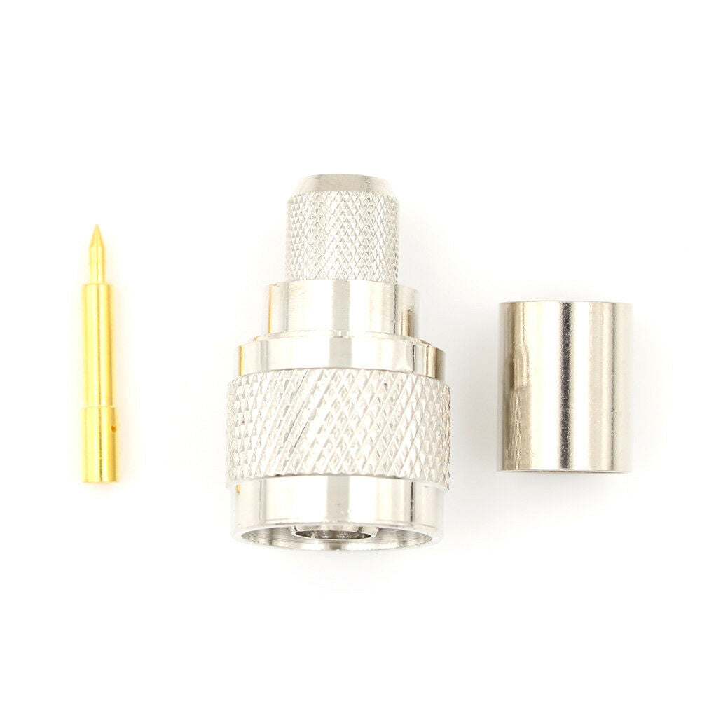 New N-Type Crimp Plug Male Cable Straight RF Connector For LMR400 RG.l8