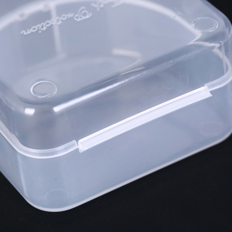 1pc dental box denture teeth storage case mouth guard container 6.4x6.5x3..l8