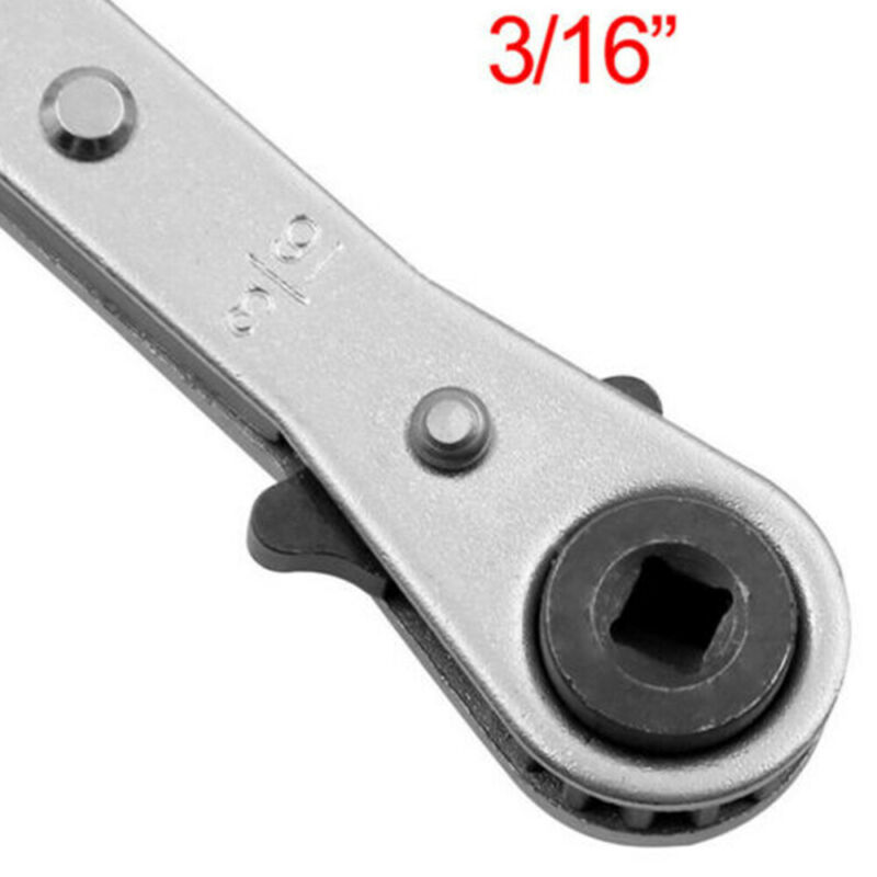 1/4" 3/8" 3/16" 5/16" Ratchet Square Wrench Equipment