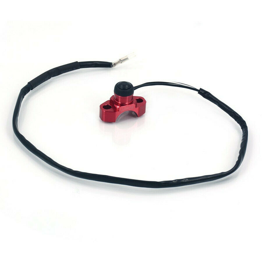 Red&Black Motorcycle Engine Stop Start Kill Switch Button with Waterproof Rubber