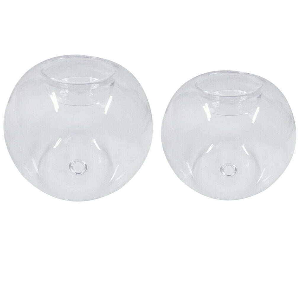 Set of 6 Clear Glass Spherical Candle Holder Wedding Party Table Decoration