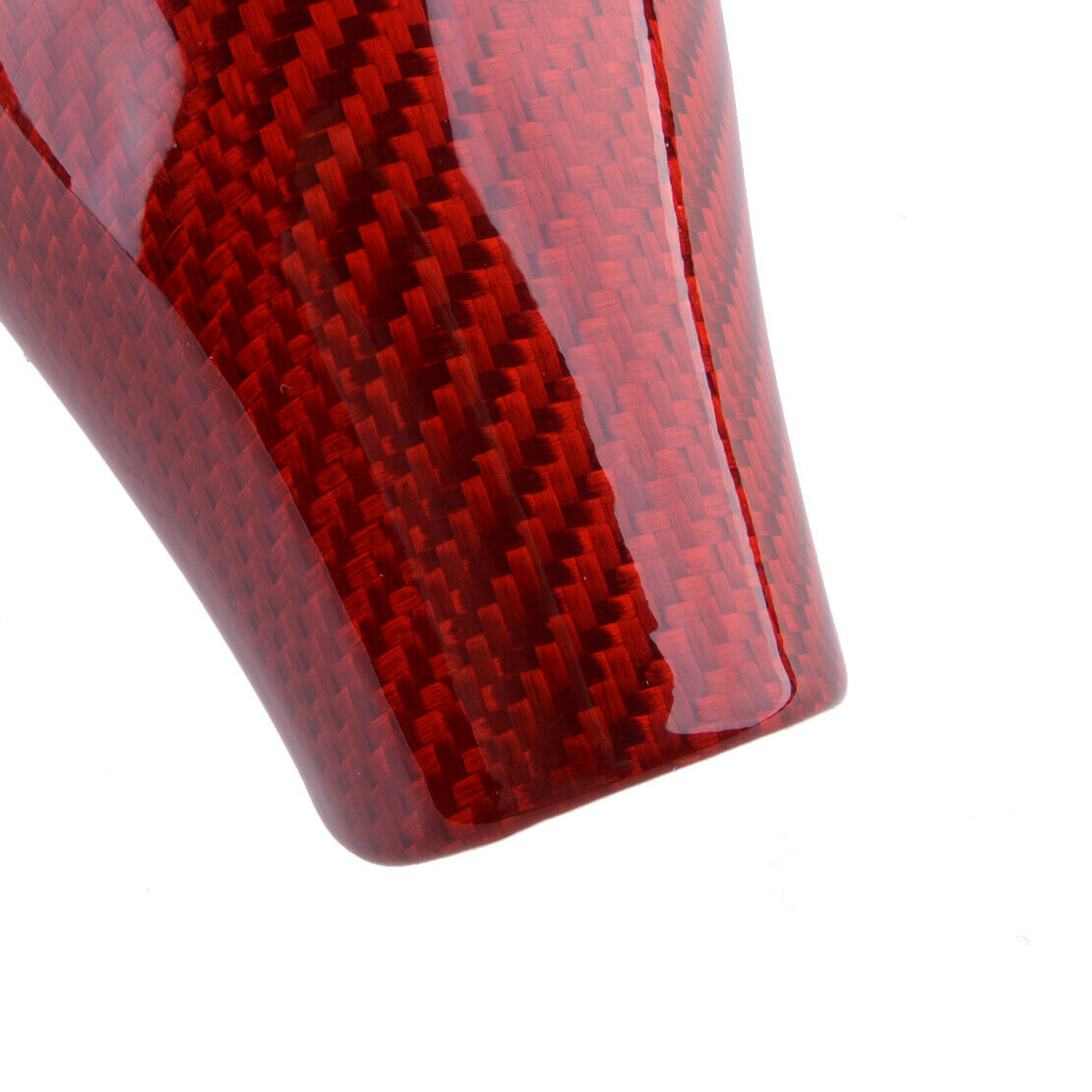 Red Carbon Fiber Gear Shift Knob Cover Trim Fit For Chevrolet Camaro 2016-2020