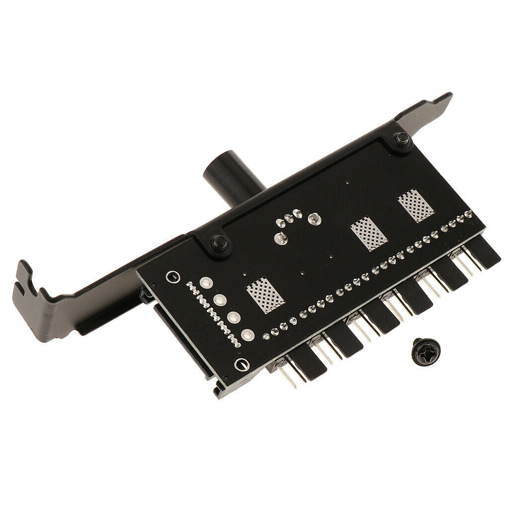 2x SATA Power PCI PWM 6 Way Hub PC Cooler Cooling Fan Speed Controller