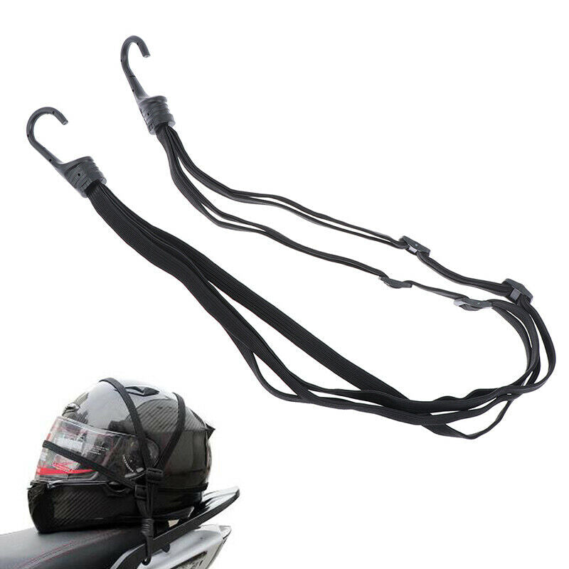 2 Hooks Motorcycle Helmet Straps Luggage Retractable Elastic Rope Fixed S.l8