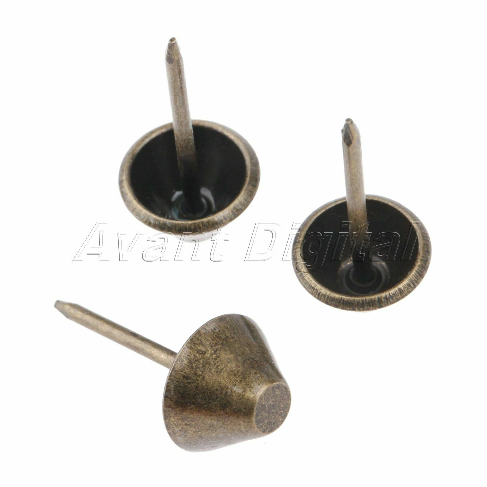 Furniture Hardware Retro Sofa Door Flat Upholstery Nails Stud Iron Tack Pins 50X