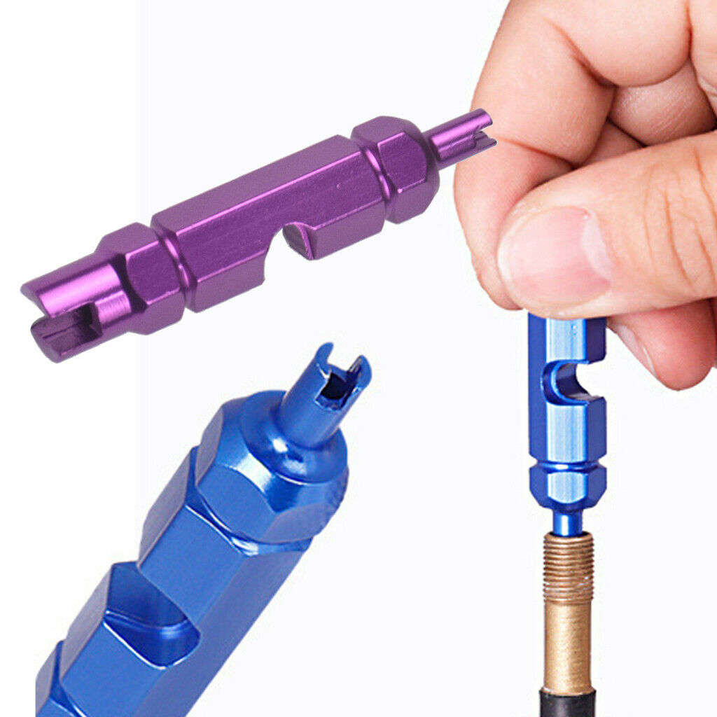 Aluminum Alloy Valve Core Remover Wrench Mountain Bike Durable Purple