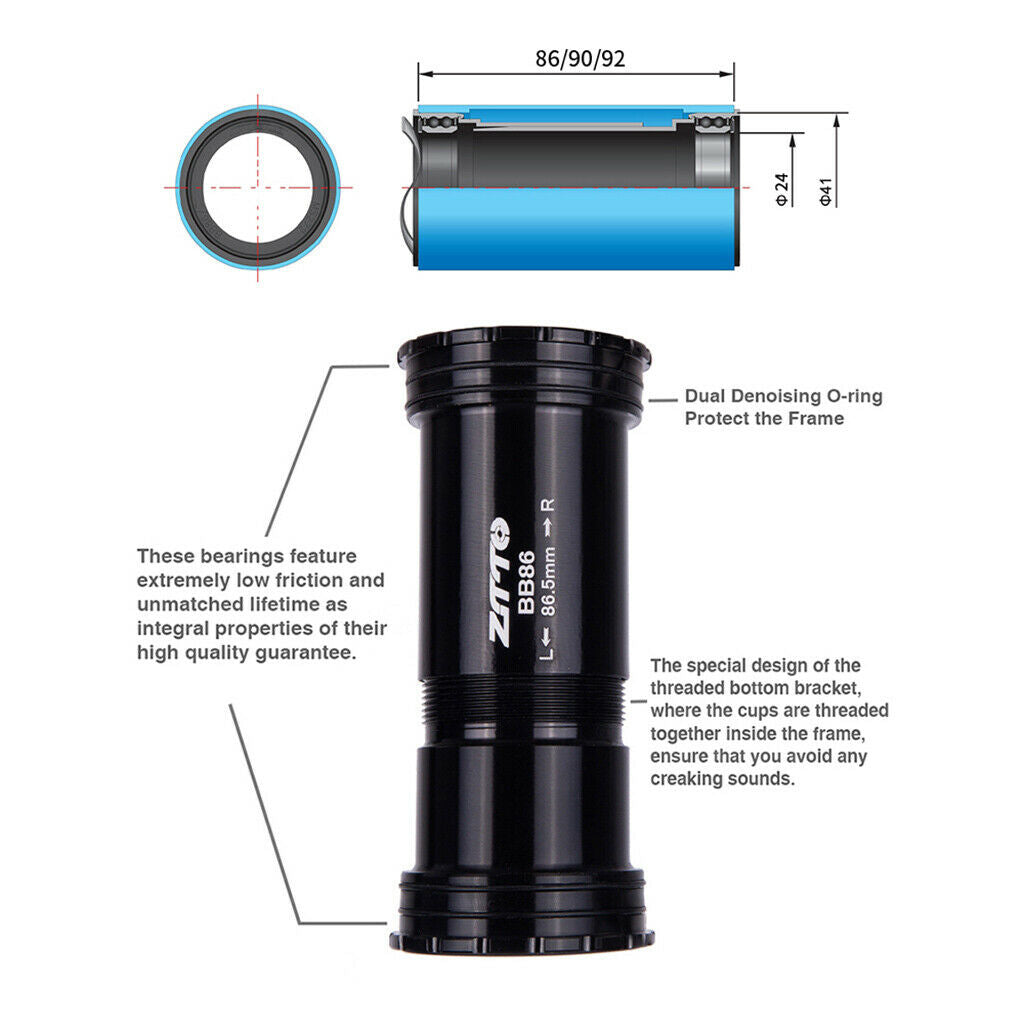 Press Fit Bottom Bracket Alloy Universal BB Components Axis Rack Accessories