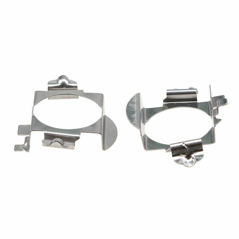Pair H7 LED Headlight Bulb Holder Adapter Retainer Metal Part For Mercedes Benz