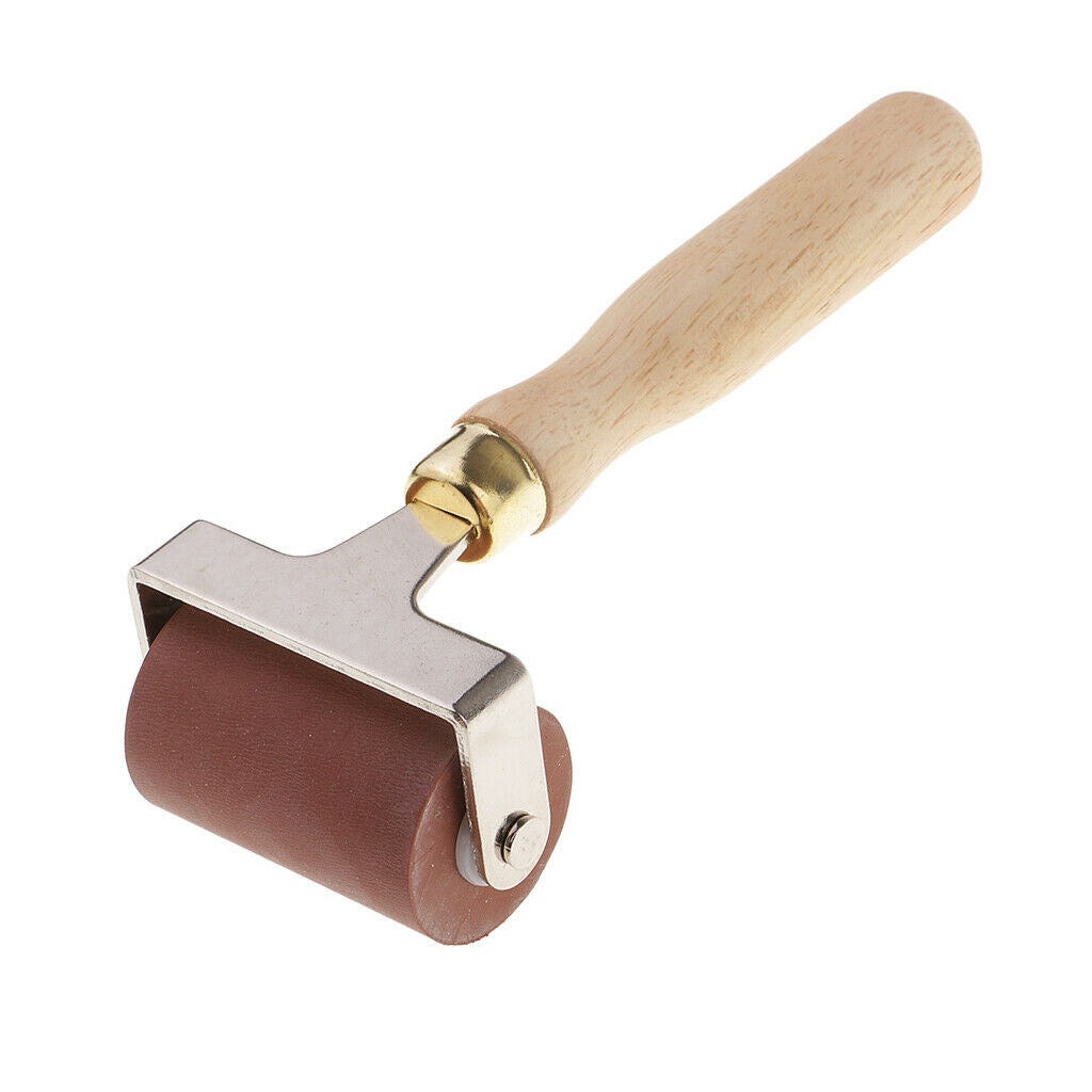 Durable Professional Black Practical Rubber Roller Brayer Painting