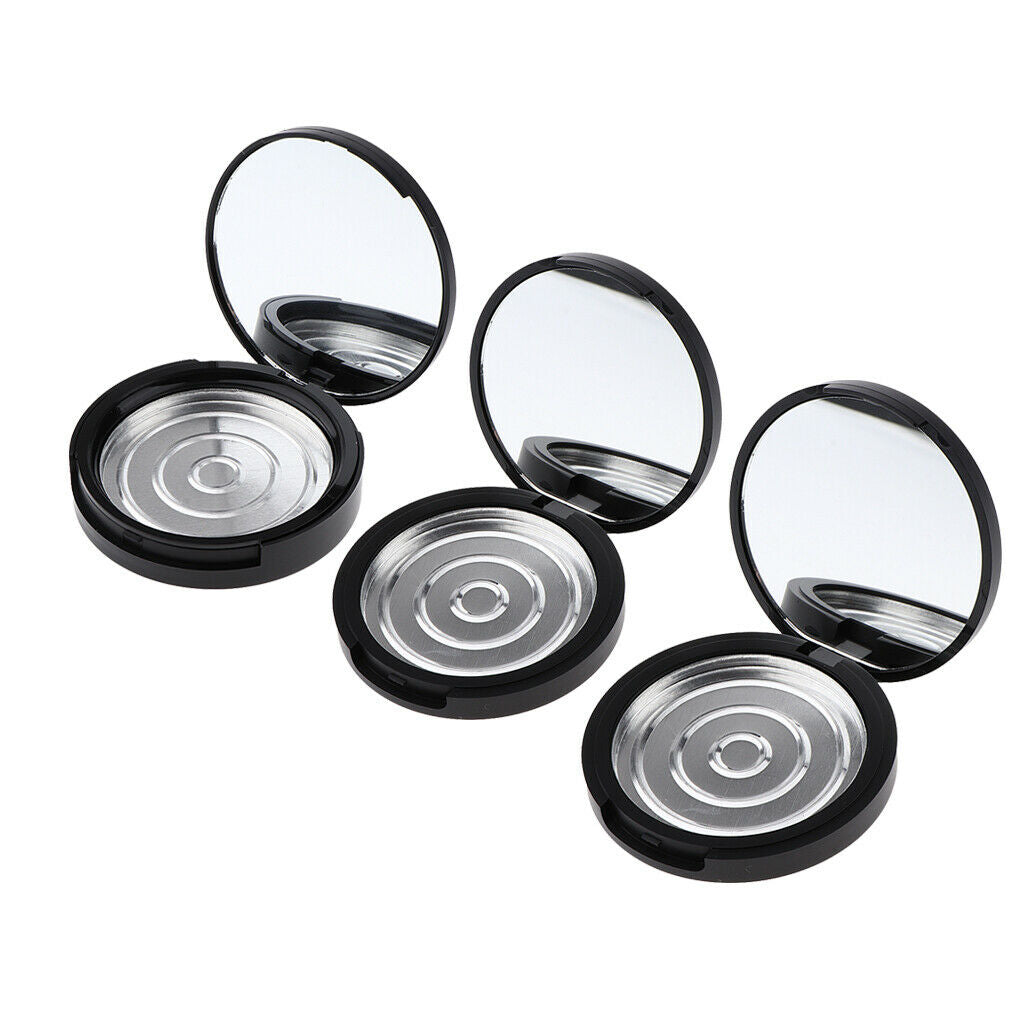 2 Pieces Empty Eyeshadow Bread Cosmetic Container, with Inner Mirror