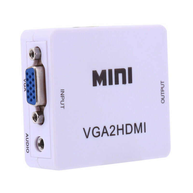Mini Full HD Video 1080P Audio VGA to HDMI Converter Adapter for PC Laptop  Rf
