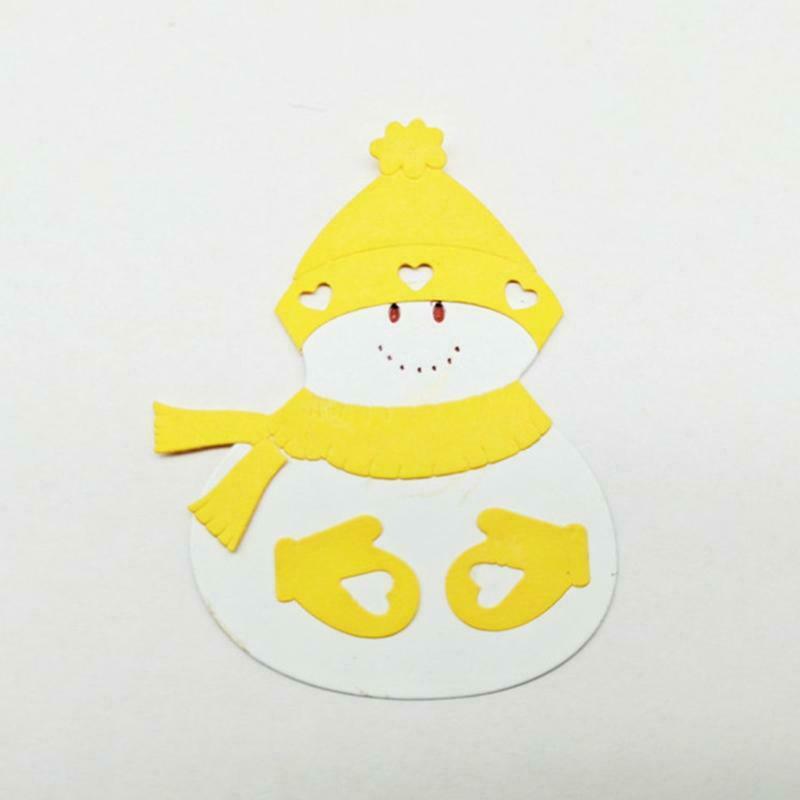 Snowman with Gloves Metal Cutting Dies Christmas Stencil DIY Scrapbook Template