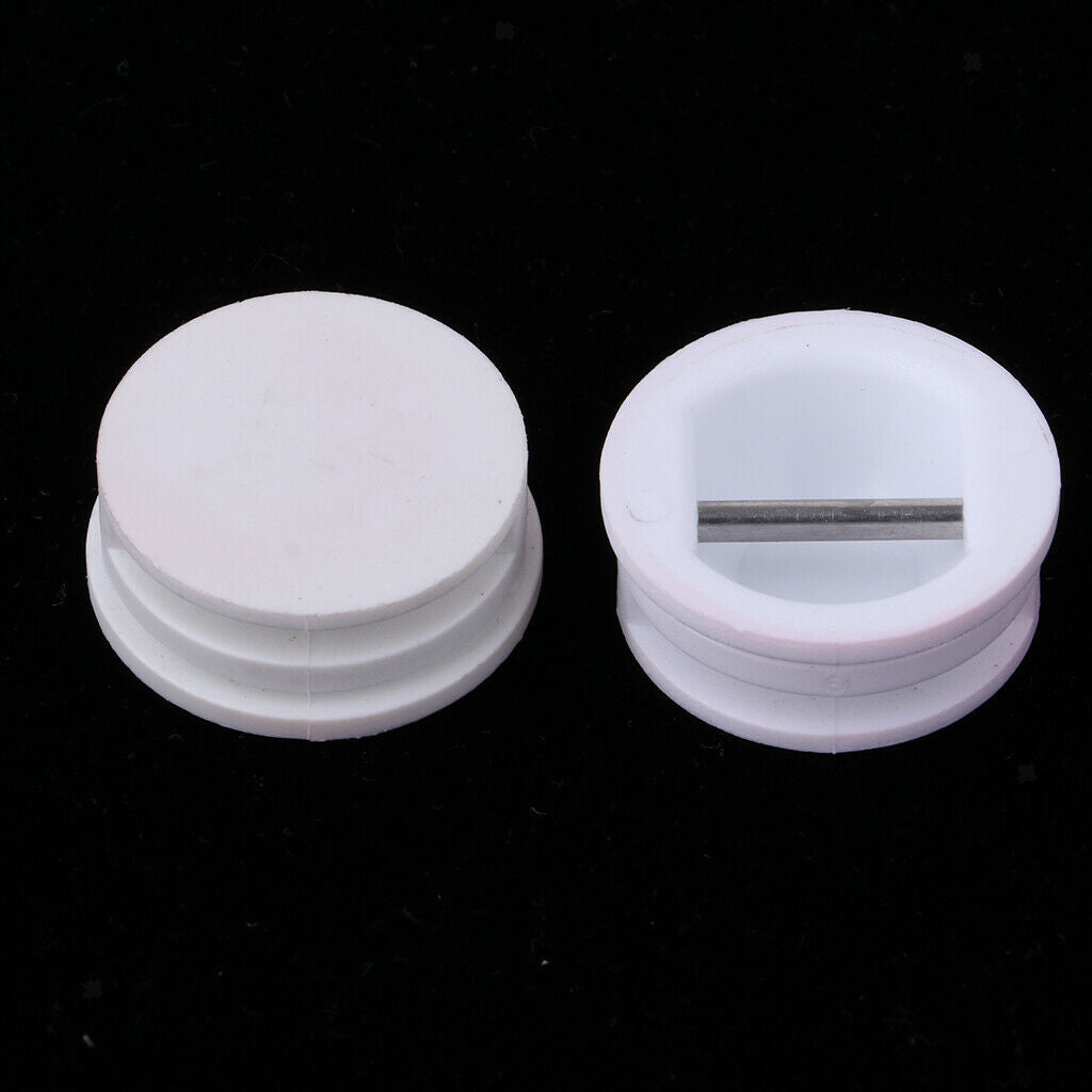5 Pieces Surfing Surfboard Leash Cup Repair Plug Stainless Steel Bar (White)