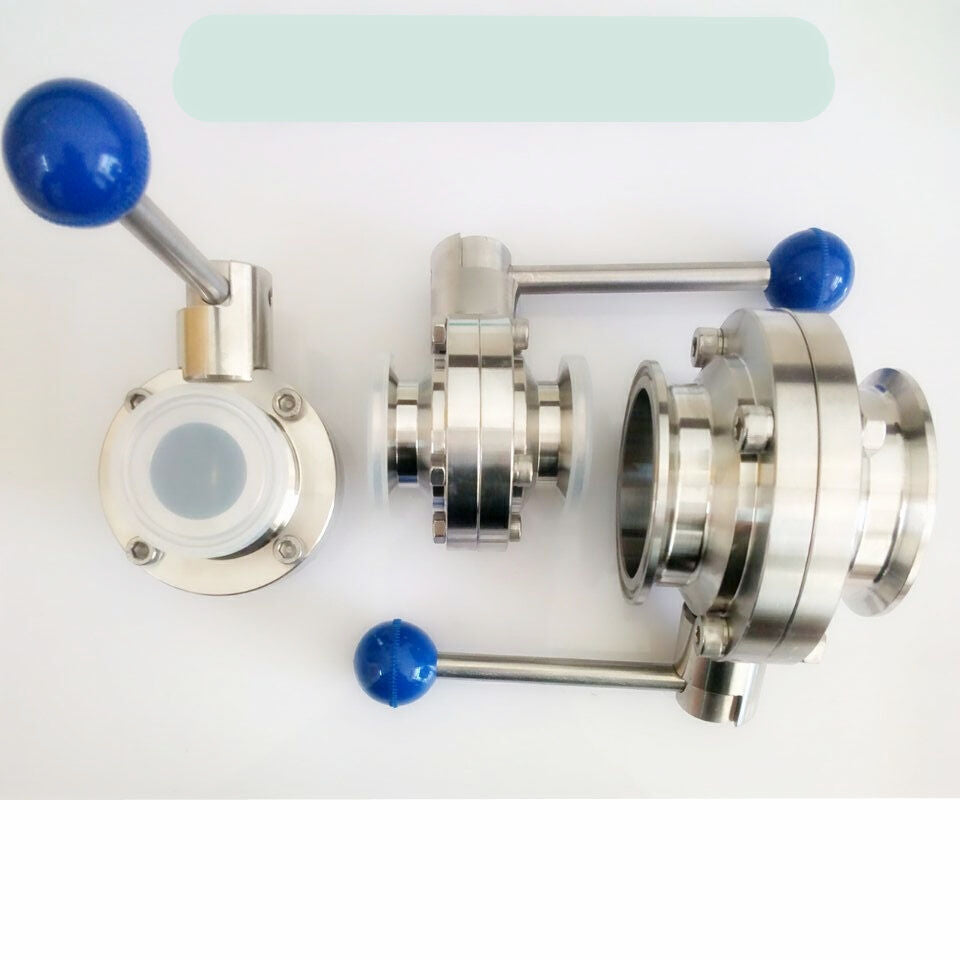 3/4" 19mm New Sanitary Butterfly Valve SS304 Tri-Clamp Beer Dairy Product