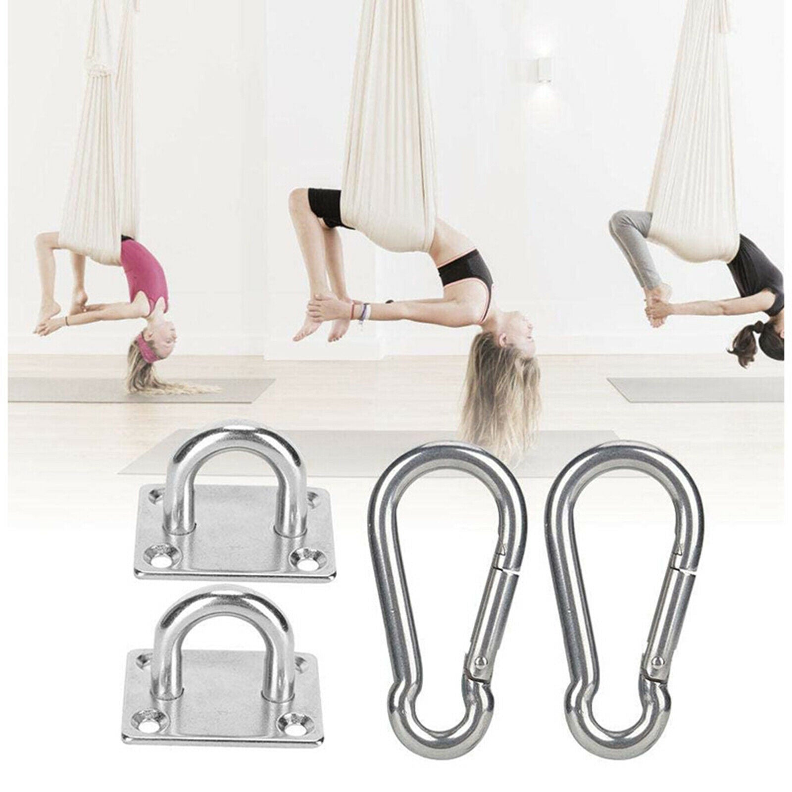 Ceiling Anchor High Strength Hook Hanger Carabiner Suspension Trainer Hanger