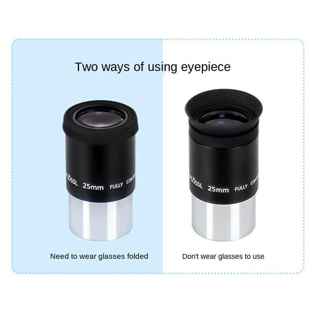 Telescope Eyepieces 1.25in Plossl Eyepiece 25mm Lens for Astronomy Photography