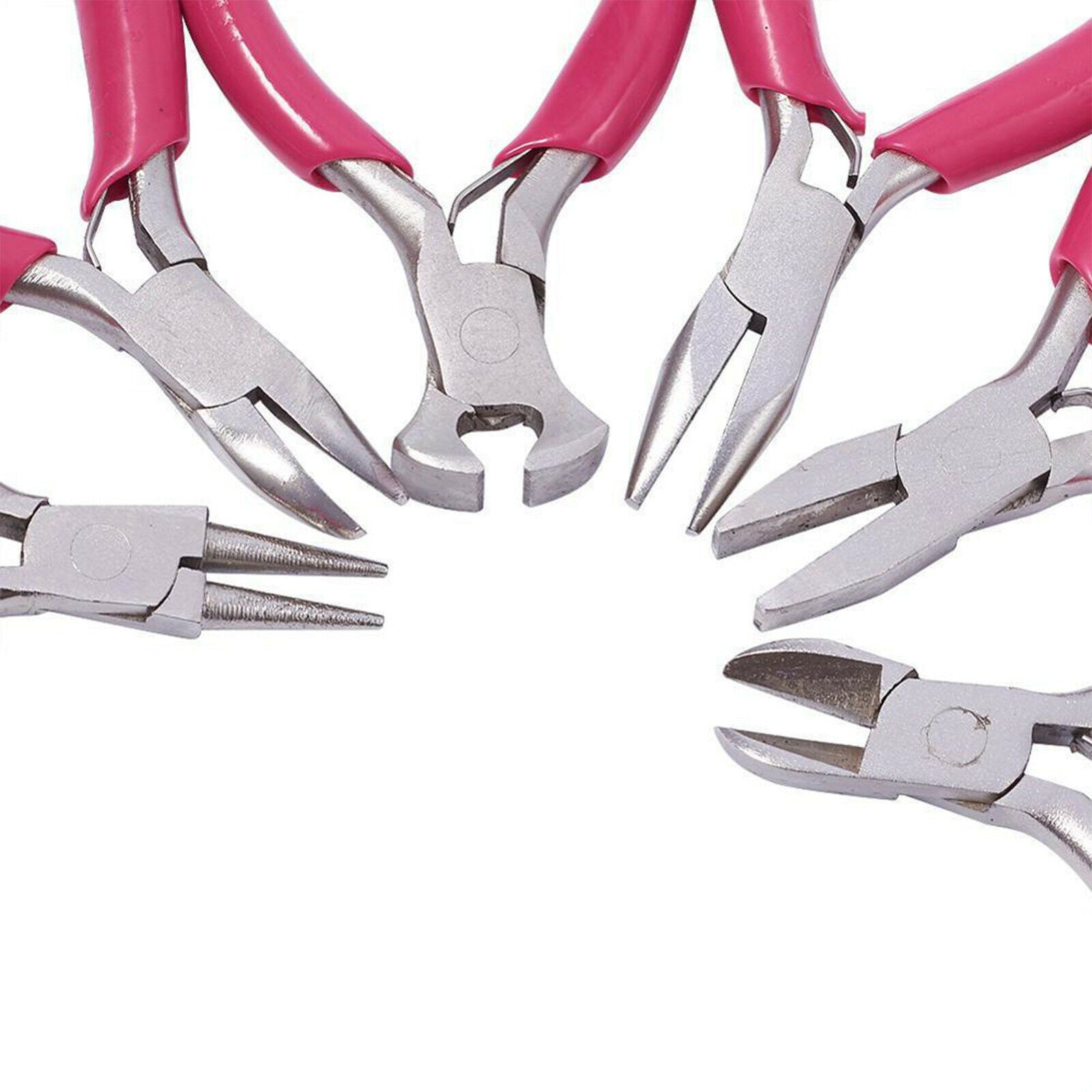 6pcs Mini Pliers Beads Jewelry Making Design Repair Kit Tool Set With