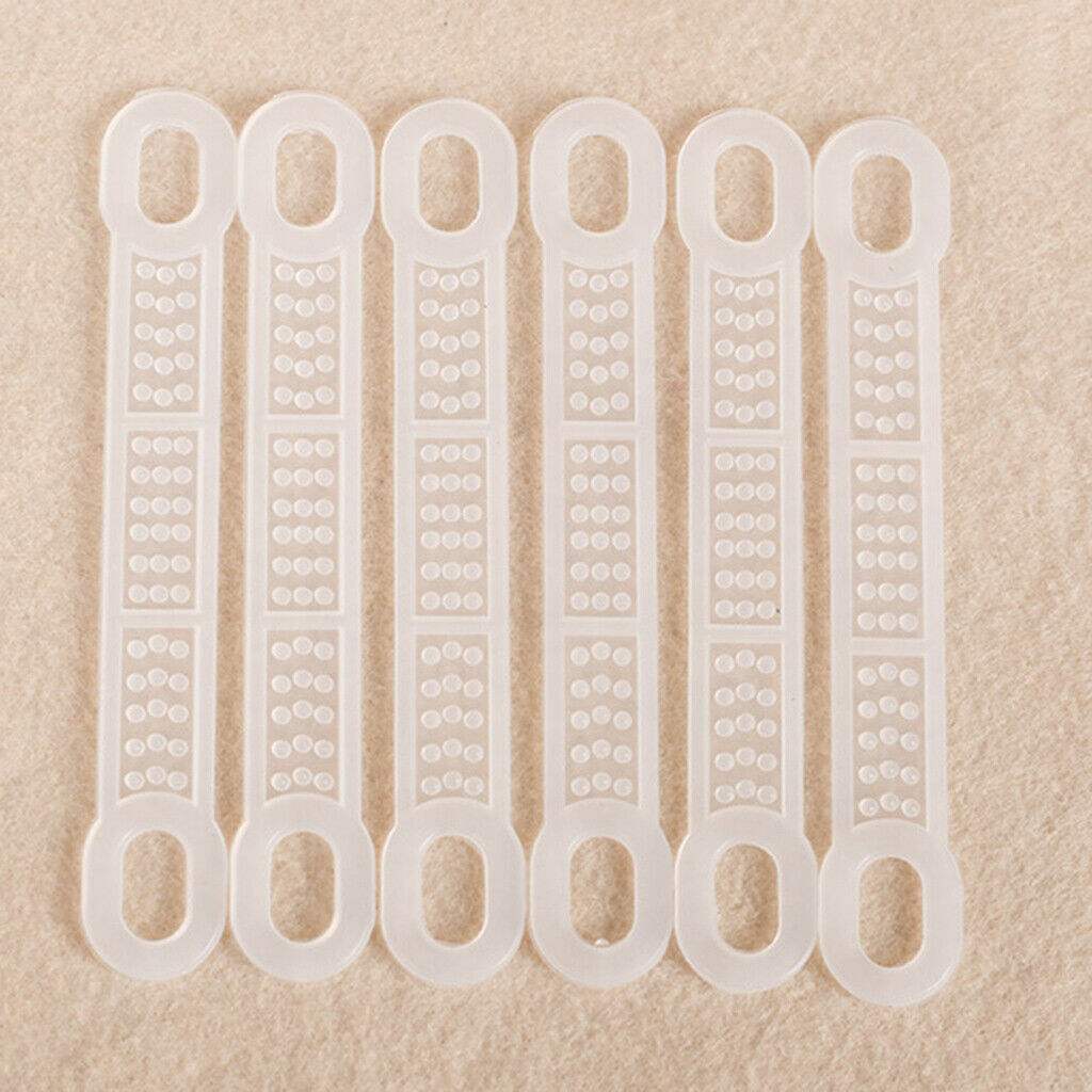 100 Pack Practical Anti-Slip Hanger Grips Clothing Hanger Shoulder Strips