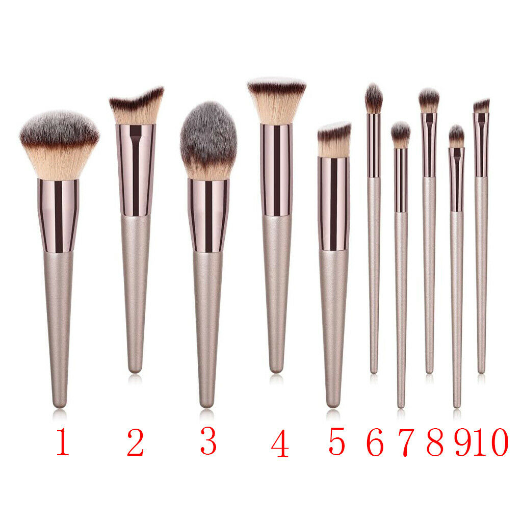 10pcs Large Soft Loose Powder Brush Setting Powder Blush Makeup Beauty Tool