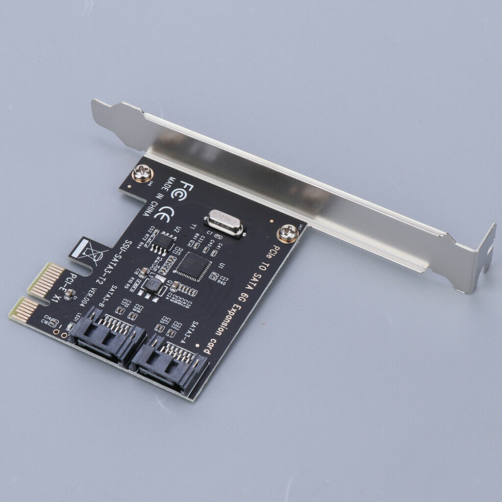 2 Ports SATA 6G PCI Express Controller Card PCI-e to SATA III Converter