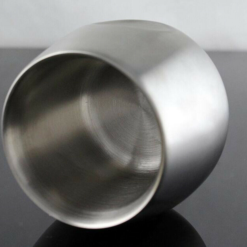 2xStainless Stemless Wine Goblets Vacuum Insulated Travel Tumbler Cup 200ml