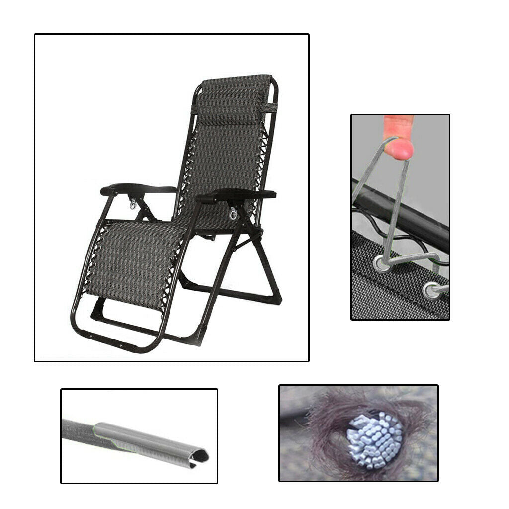 2xTessforest Fabric Cloth & 8Pcs Laces for Recliner Leisure Chair 63x17