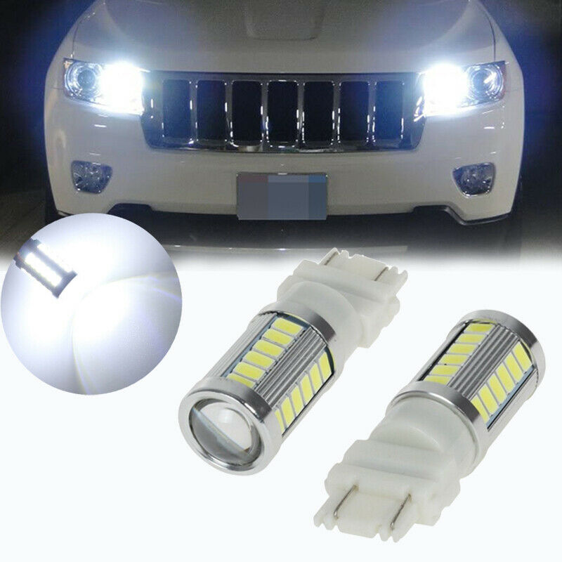 2x DRL White 33-SMD LED For 2011 & up Jeep Grand Cherokee Daytime Running Lights