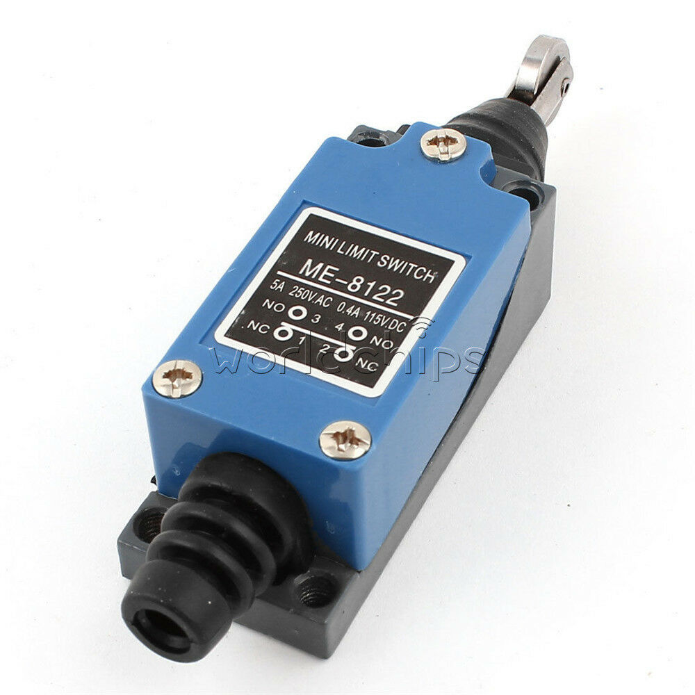 AC 250V/5A DC 115V/0.4A ME-8122 Cross Roller Plunger Momentary Mini Limit Switch