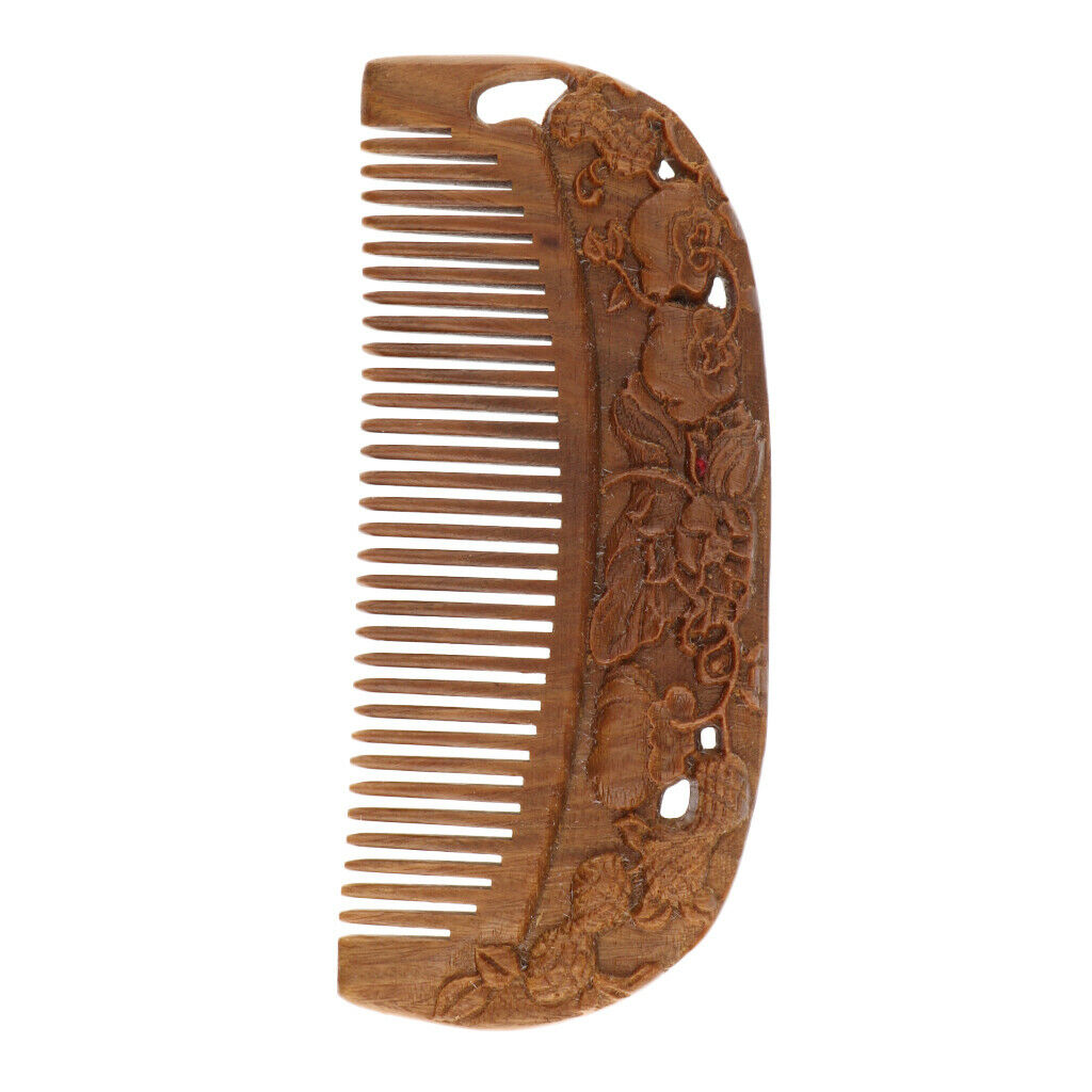 Handmade Sandalwood Comb Pocket Wooden Hair Brush for Men Women Kids L13-3