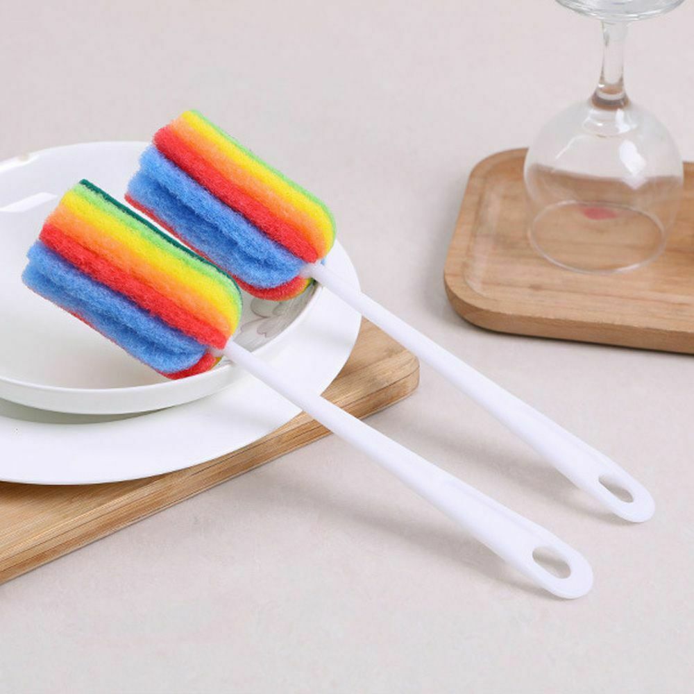 Tool Glass Household Washing Sponge Brush Bottle Brush Cleaner Scrubber