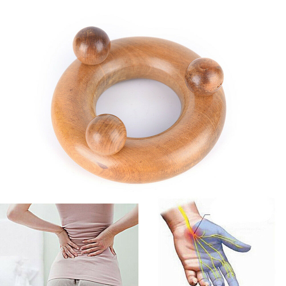 New Wood Body Reflexology Acupuncture Shiatsu Massager Roller Meridi zgJC.l8