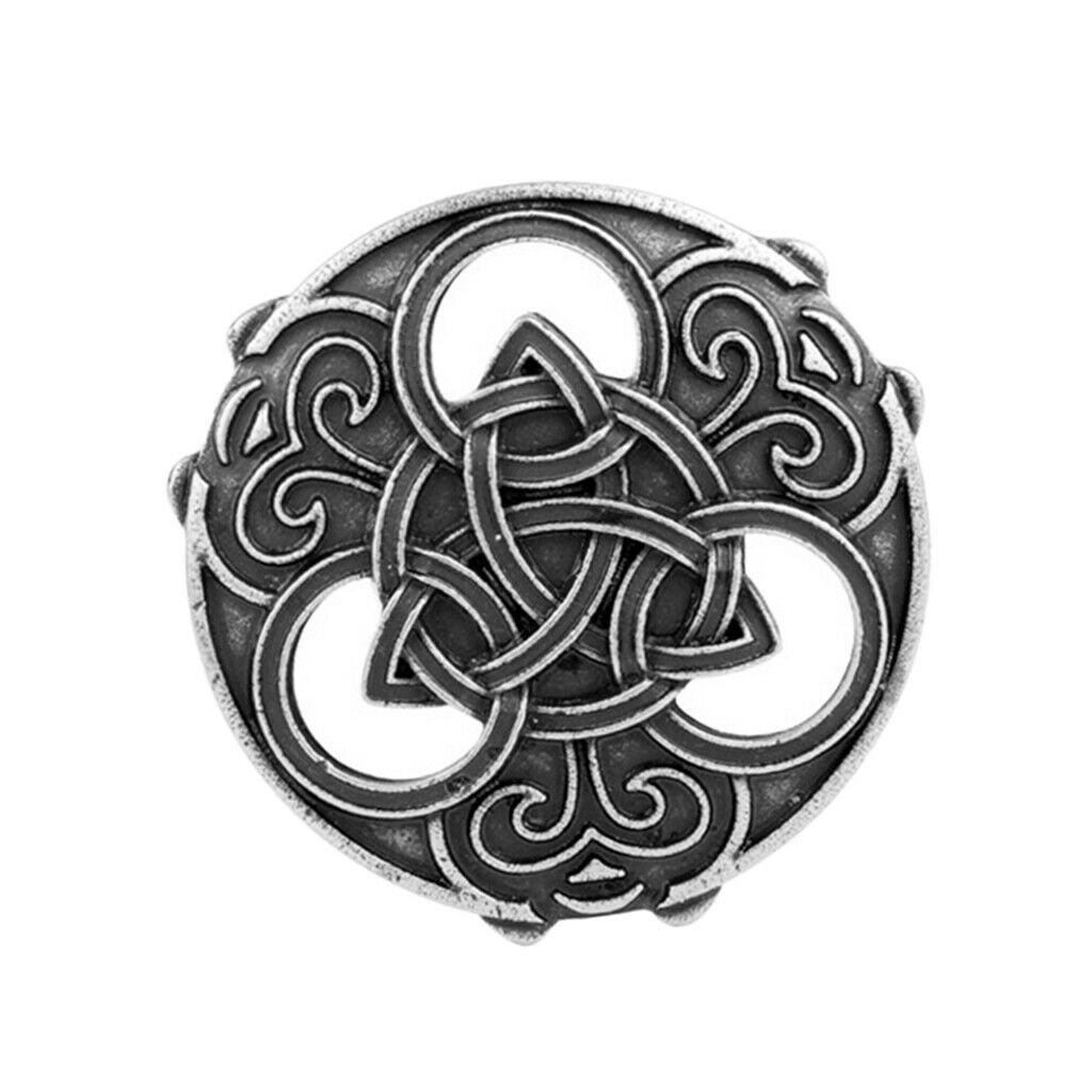 2 lot Ancient Viking Norse Celtic Brooch Collar Shawl Jewelry Buckle Pin