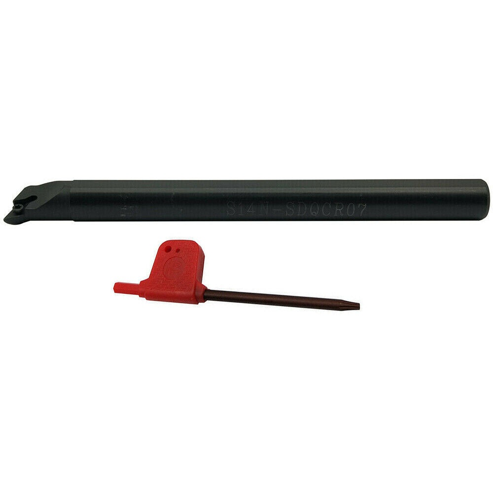 107.5° S14N-SDQCR07 Right hand Internal Lathe Boring Bar Turning Tool For DCMT07