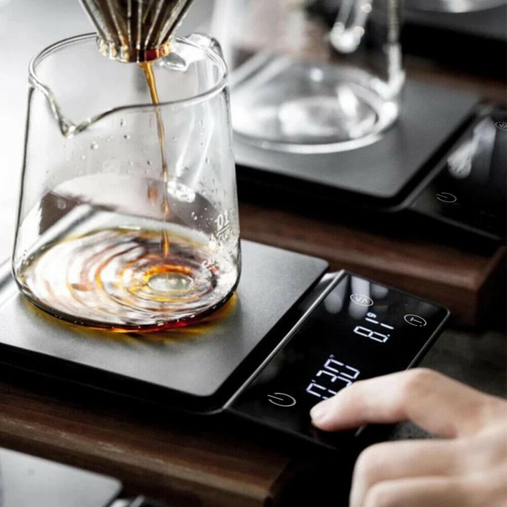 LED Digital Coffee Scale With Timer Tare 3KG 0.1g High Precision Kitchen Scale