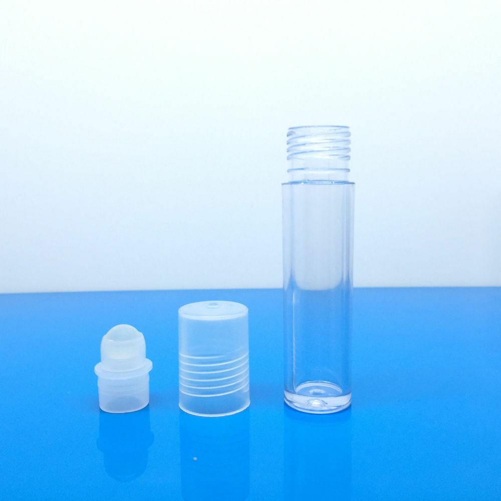 5pcs 10ml Empty Plastic Roll On Bottles Roller Ball Cologne Sport Perfume