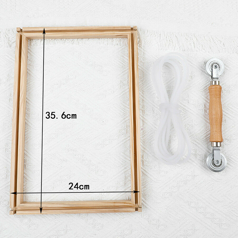 Poke Embroidery Tool Kit Wood Frame Layering Roller Cross Stitch Sewing Art  Acc