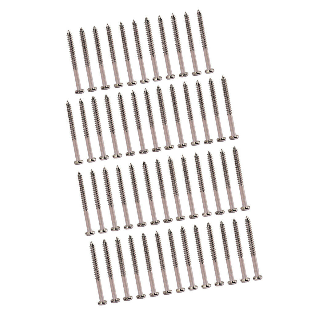 Set Of 50 Humbucker Pickup Ring Screws Pickup Surround Frame Mounting Screws