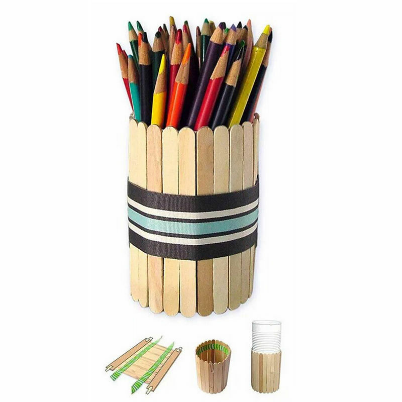 1 X Natural Jumbo Wood Craft Sticks - 100 pcs