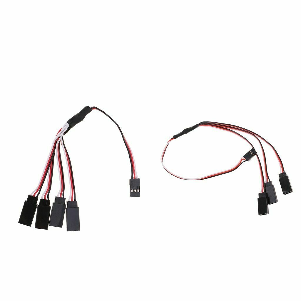 3 Way & 4 Way Servo Extension Y Spilitter Cable for JR Futaba RC Parts