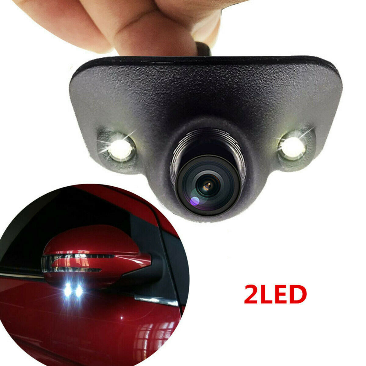 Waterproof 170° HD Car Front/Side/Rear View Blind Spot Camera 2 LED Night
