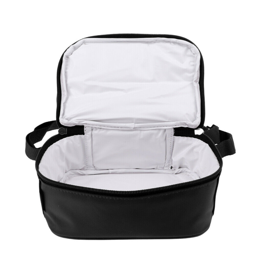 Dual Compartment Insulated Camping Cooler Bag Travel BBQ Picnic Tote Black