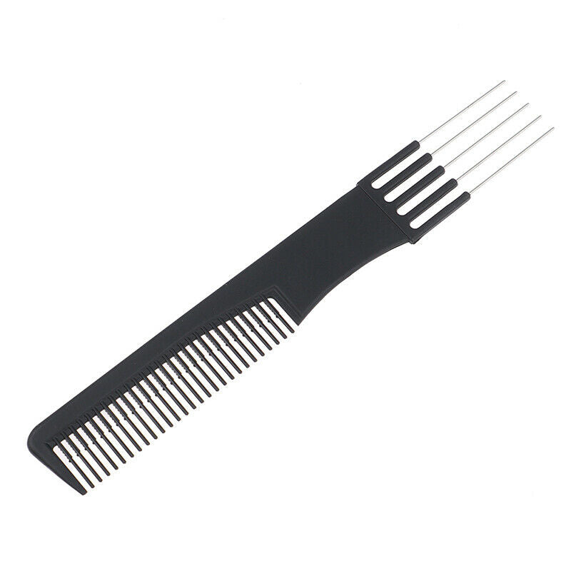 1×Barber Salon Double Sided Tooth Hair Comb Steel Needle Tail Comb Hairdr.l8
