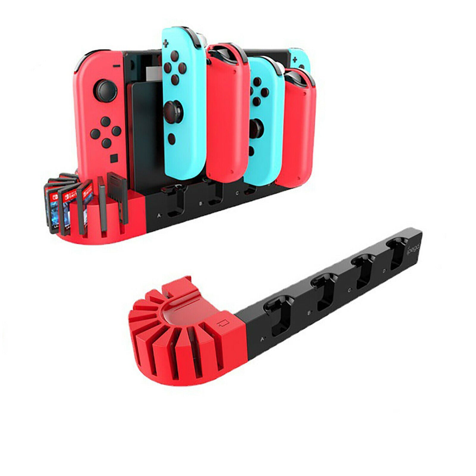Charger 4 Port Charging Dock Charging Station for N-S JoyCon Console