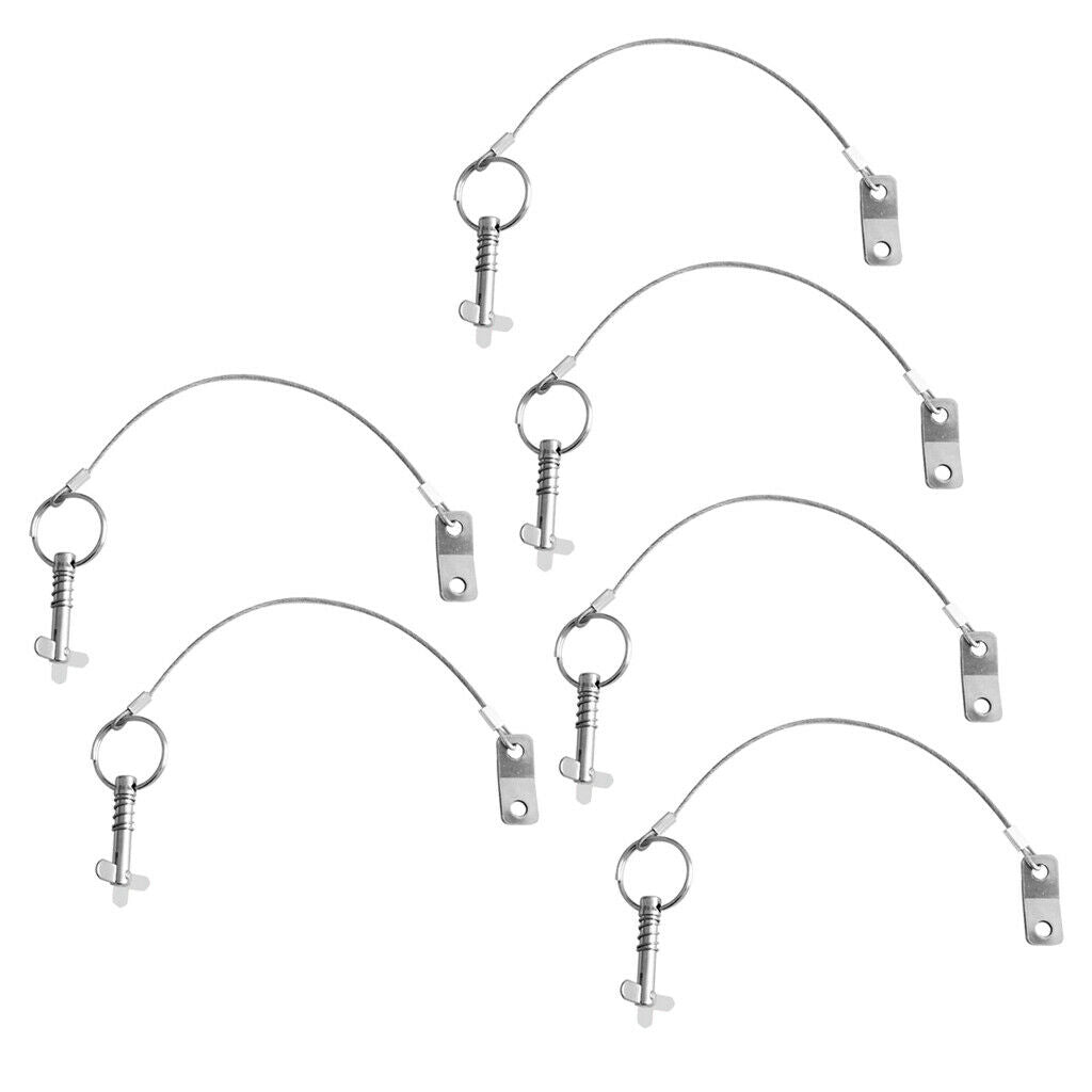 6x Quick Release Pin With Stainless Steel Strap